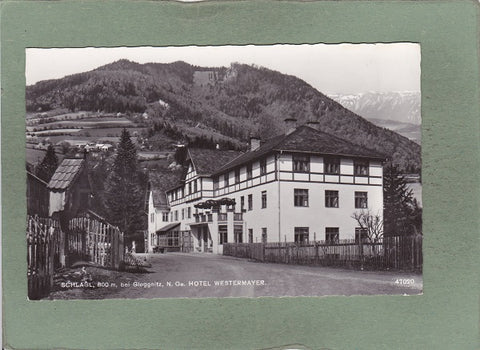 AK Schlagl bei Gloggnitz. Hotel Westermayer. (1965)
