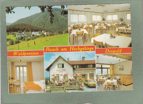 AK Raach am Hochgebirge 38. Waldpension Diewald. Gasthof u. Gemischtwaren – Trafik F. u. A. Diewald.