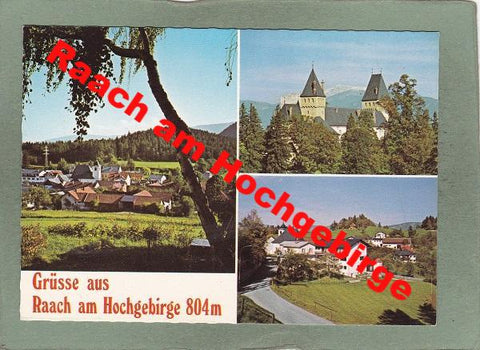 AK Grüße aus Raach am Hochgebirge.