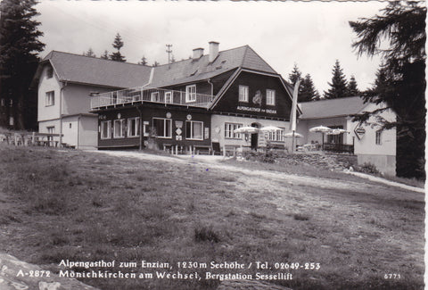 AK Mönichkirchen am Wechsel. Alpengasthof zum Enzian.