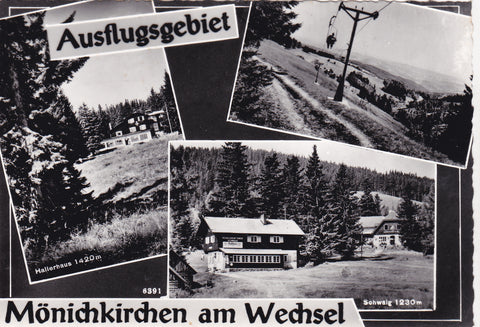 AK Mönichkirchen am Wechsel. Ausflugsgebiet. Schwaig. Hallerhaus.