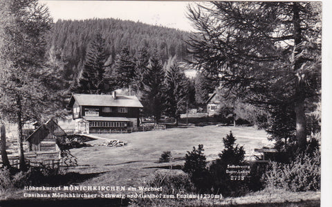 AK Mönichkirchen am Wechsel. Gasthaus Mönichkirchner-Schwaig und Gasthof Enzian.