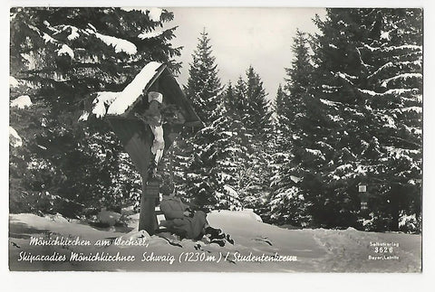 AK Mönichkirchen am Wechsel. Skiparadies Mönichkirchner Schwaig. Studentenkreuz.