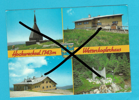 AK Hochwechsel. Wetterkoglerhaus. Soldatengedenkstätte. General Dietl-Gedenkkreuz.