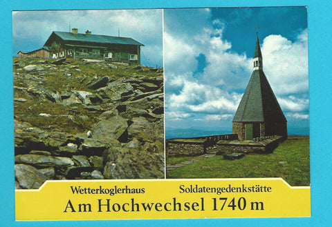 AK Wetterkoglerhaus. Soldatengedenkstätte. Am Hochwechsel. 