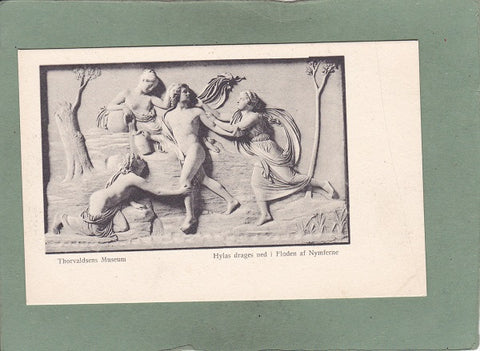 AK Thorvaldsens Museum. Hylas drages ned i Floden af Nymferne. Dänemark.