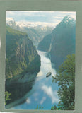 AK Norge: Geirangerfjord mot Prekestolen og De syv söstre.