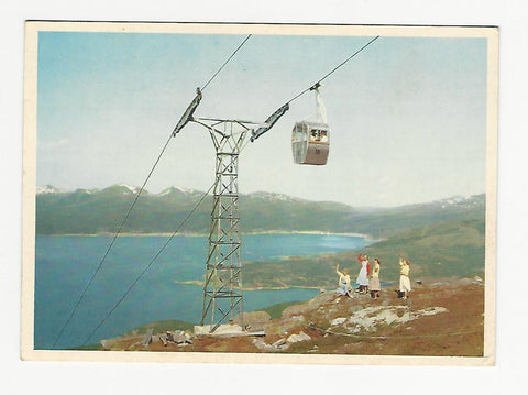 AK Narvik. Fra Fjellheisen mot Bjerkvik.