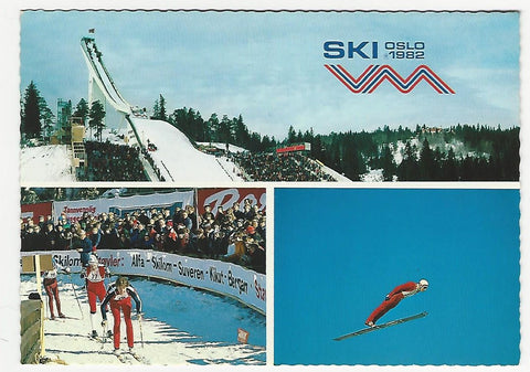 AK Oslo. Holmenkollen. Ski WM Olso 1982.