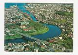AK Trondheim. Parti fra byenmed Domkirken, Nidelven.