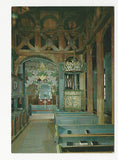 AK Norge: Lom stavkirke. Prekestol fra 1700...
