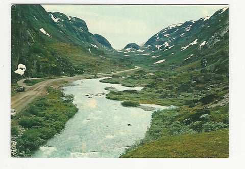 AK Norge: Sognefjellvegen ved Bövertun. Ruten Otta - lom Sognefjorden.