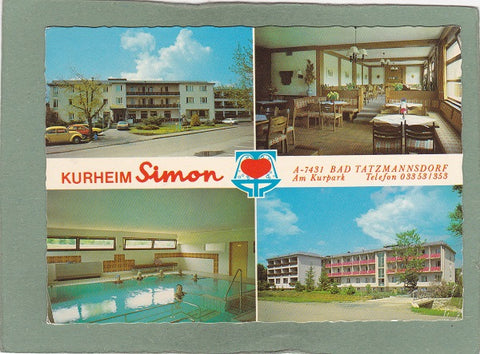 AK Bad Tatzmannsdorf. Kurheim Simon am Kurpark.
