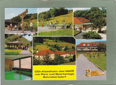 AK Ddr. Kieselheim des VAKÖ mit Park- und Sportanlage Schreibersdorf. Pinkafeld.