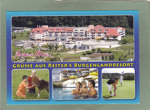 AK Grüße aus Reiter‘s Burgenlandresort. Avance Hotel. Bad Tatzmannsdorf, Am Golfplatz 4.