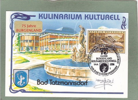 AK Bad Tatzmannsdorf. Kulinarium Kulturell. 75 Jahre Burgenland.