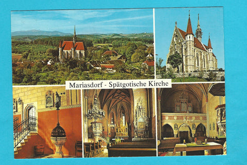 AK Mariasdorf  - spätgotische Pfarrkirche.
