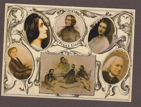 AK Raiding. Franz Liszt 1811-1886. Liszt Museum. Vignetten.