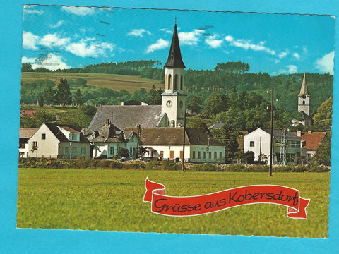 AK Grüsse aus Kobersdorf.