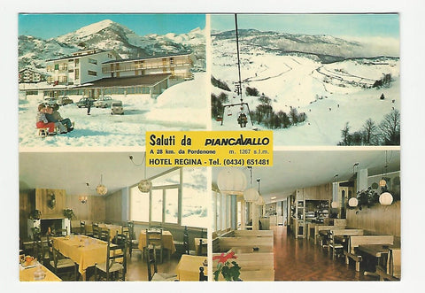 AK Saluti da Piancavallo.  Hotel Regina.
