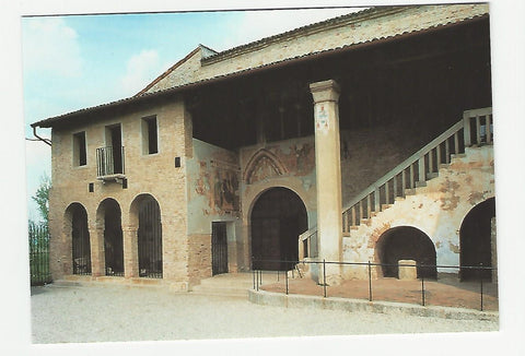 AK Sesto al Reghena. Abbazia Benedettina di Santa Maria in Sylvis. Facciata con loggetta e scalone.