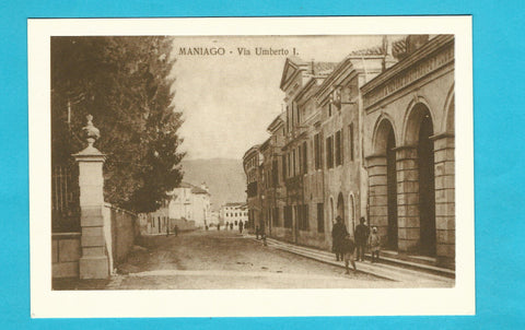 AK Maniago - Via Umberto I. (Reprint)