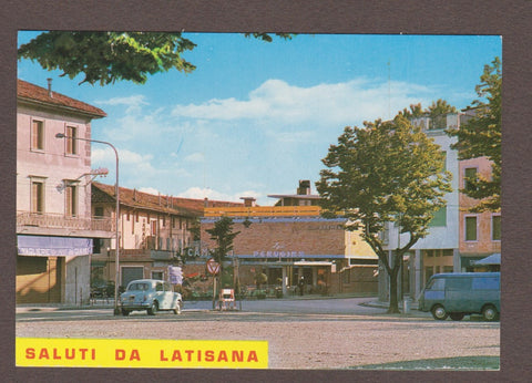 AK Saluti da Latisana. Piazzale Osoppo.