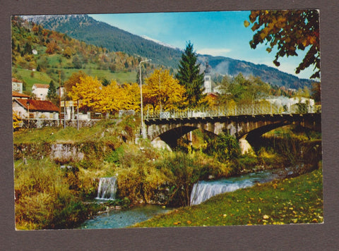 AK Treppo Carnico. Ponte sul Torrente Pontalba.