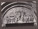 AK Venzone - Duomo. Lunetta del portale principale. La Crocifissione.