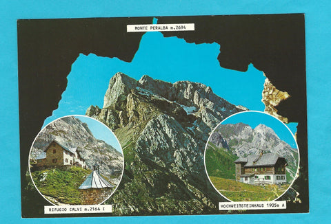 AK Monte Peralba visto dal Passo dell'Origone. Rifugio Calvi. Hochweißsteinhaus.