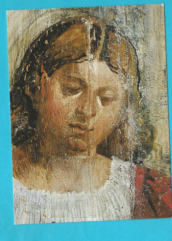AK Spilimbergo. Duomo. Giovanni Antonio Pordenone, Paggio reggistemma, particolare lunetta centinata, lato destro della navata.