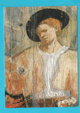 AK Spilimbergo. Duomo. Giovanni Antonio Pordenone, Paggio reggistemma, particolare lunetta centinata, lato destro della navata.