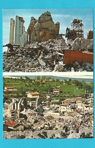 AK Venzone Rimanenza del Duomo ed il Centro della Cittadella, dopo le grandi scosse di terremoto del 6 maggio e 15 settembre 1976.