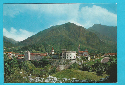 AK Venzone. Prima dei terremoti del 1976. Antiche mura ed il Castello.