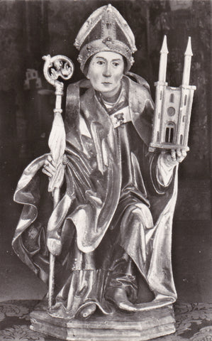 AK Gnadenstatue der Wallfahrtskirche St. Wolfgang.