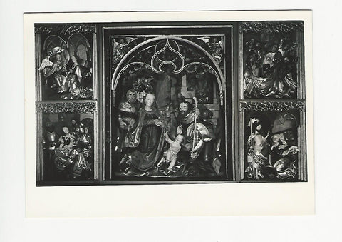 AK Altar. Selbe Darstellung wie am Veit Stoss Altar 1498 (Salzburg, Stift Nonnberg. ) nur Christuskind anders.