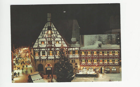 AK Das Forchheimer Rathaus als Adventskalender.