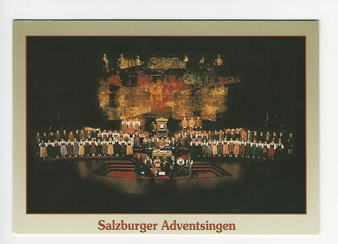 AK Salzburger Adventsingen. Gesamtansicht der Bühne im Großen Festspielhaus.