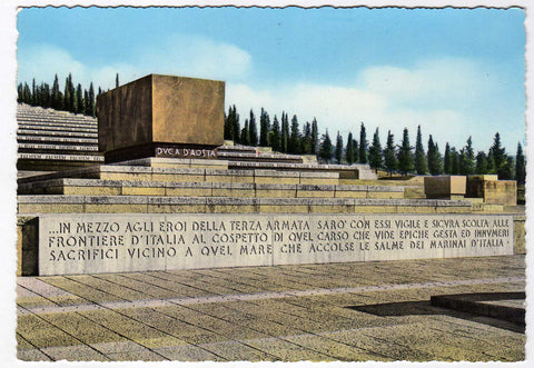 AK Sacrario di Redipuglia. Tomba del Duca d'Aosta – Condottiero della III Armata.