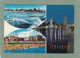AK Rimini. Mareggiata. I Grandi Alberghi. Porto Canale (Notturno).