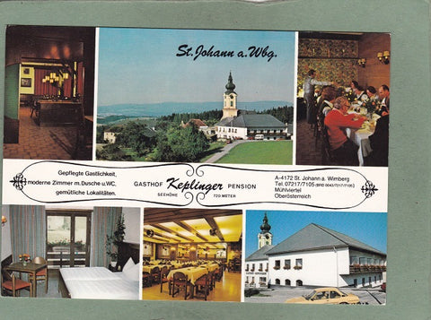 AK St. Johann am Wimberg. Mühlviertel. Gasthof Pension Keplinger.