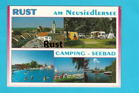 AK Rust am Neusiedlersee. Camping - Seebad.