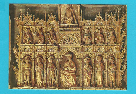 AK San Daniele del Friuli. Chiesa di San Antonio Abate. Polittico di scuola veneta della meta del sec. XV.