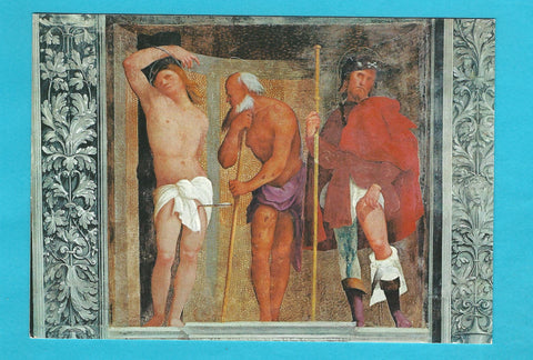 AK San Daniele del Friuli. Chiesa di San Antonio Abate. Particolare degli affreschi del Pellegrino.