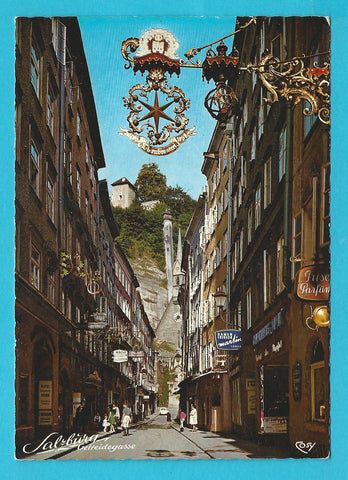 AK Salzburg. Getreidegasse.
