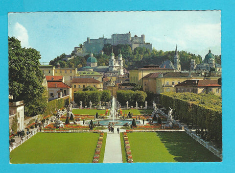 AK Salzburg. Mirabellgarten.