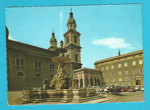 AK Salzburg. Residenzbrunnen.