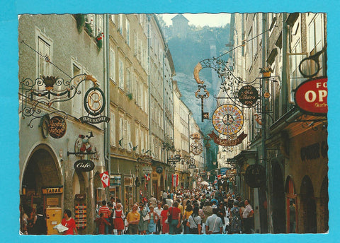 AK Salzburg. Getreidegasse.