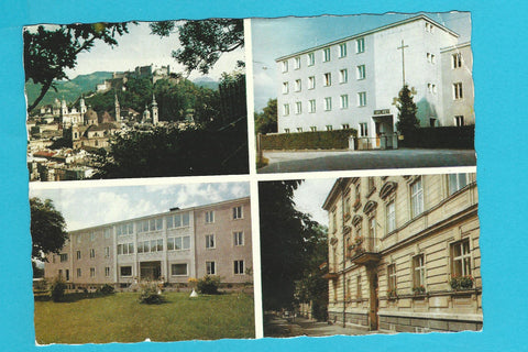 AK Missionswerk Salzburg. Bräuhausstraße 22. Missionsschule, Altersheim Missionshaus.