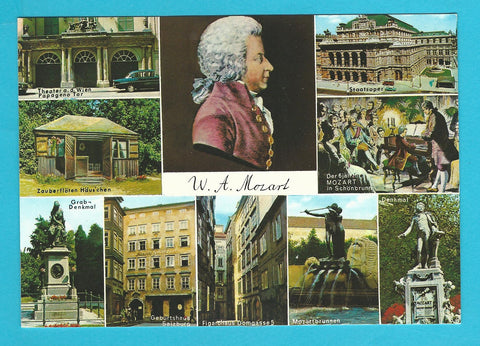Wien. W. A. Mozart. Gedenkstätten.